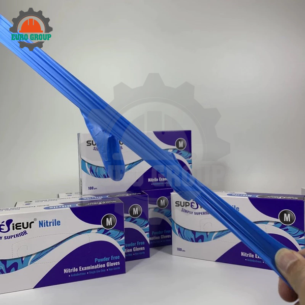Găng Tay Công Nghiệp Nitrile Superieur Chính Hãng