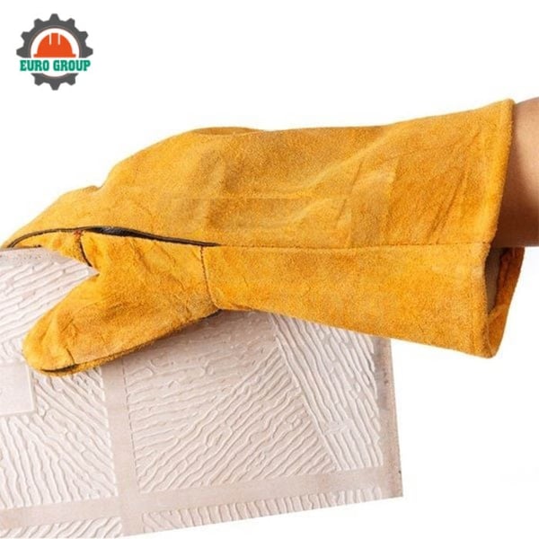 Găng Tay Da Hàn Con Ngựa Chống Nhiệt Bảo Vệ Tay Khi Hàn