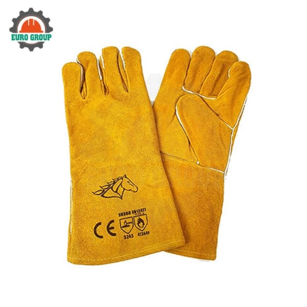 Găng Tay Da Hàn Con Ngựa Chống Nhiệt Bảo Vệ Tay Khi Hàn