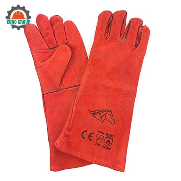 Găng Tay Da Hàn GNC Safety Màu Đỏ Chống Nhiệt Bảo Vệ Tay