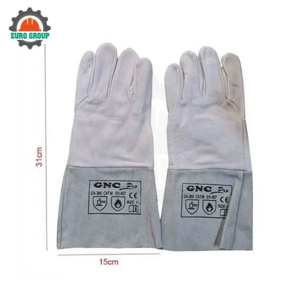 Bao Tay Da Hàn Trắng Bạc GNC Safety Chống Nhiệt Bảo Vệ Tay