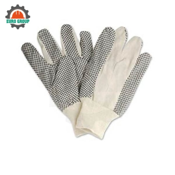 Găng Tay Vải Chấm Hạt Nhựa Chống Trơn Trượt Tăng Độ Bám