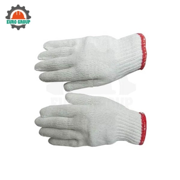 Găng Tay Bảo Hộ Sợi Len Màu Kem Giá Rẻ, Bền, Thoáng, Dùng Công Trường