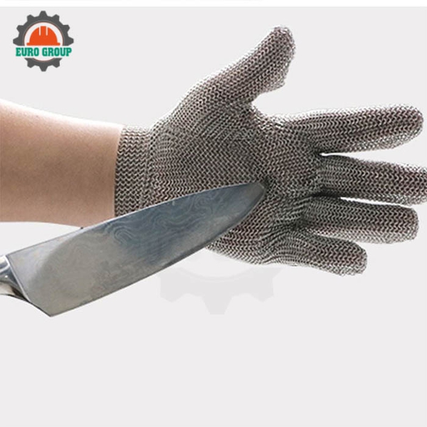 Găng Tay Lưới Inox Chống Cắt Móc Cài