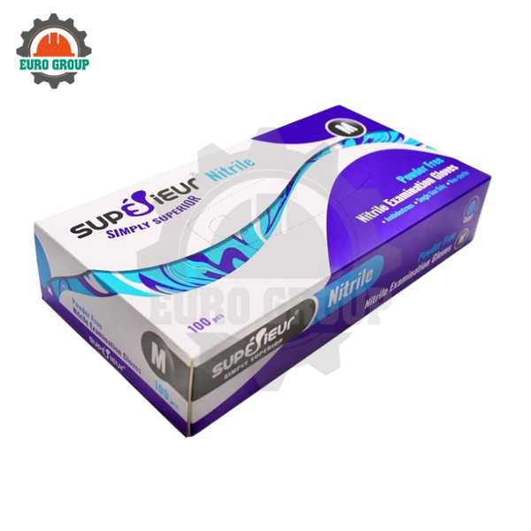 Găng Tay Y Tế Nitrile Superieur Không Bột Màu Trắng