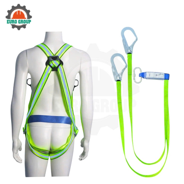 Dây đai toàn thân GB4 khóa bấm 2 móc giảm xóc