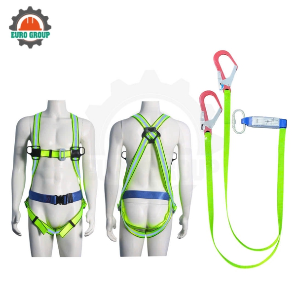 Dây đai toàn thân GB4 khóa bấm 2 móc giảm xóc