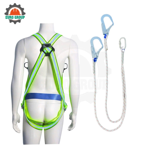 Dây đai toàn thân GB6 khóa bấm 2 móc dây thừng