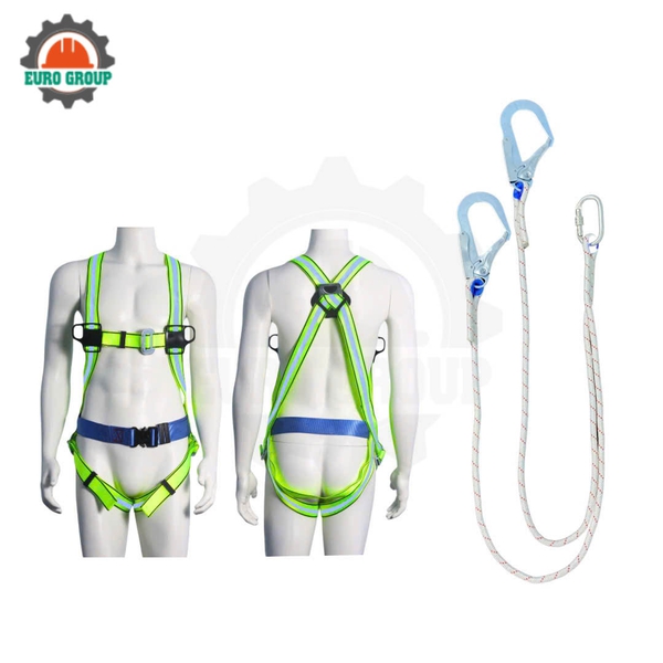 Dây đai toàn thân GB6 khóa bấm 2 móc dây thừng