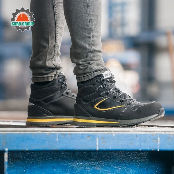 Giày BHLĐ Jogger Speedy Cao Cổ Chống Đinh, Chịu Nhiệt 300°C, Ôm Chắc Cổ Chân