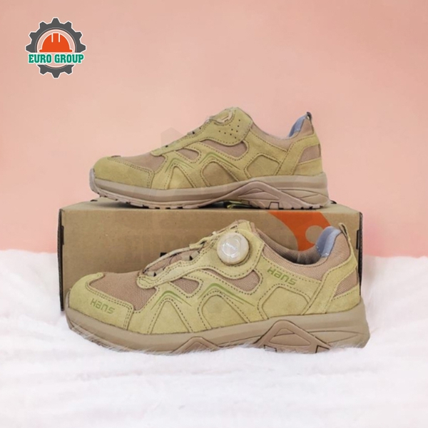 Giày Bảo Hộ Hans HS81 Camel Chống Trơn Trượt, Thoáng Khí Và Chống Đinh