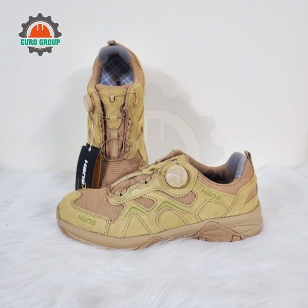 Giày Bảo Hộ Hans HS81 Camel Chống Trơn Trượt, Thoáng Khí Và Chống Đinh