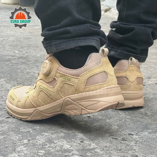 Giày Bảo Hộ Hans HS81 Camel Chống Trơn Trượt, Thoáng Khí Và Chống Đinh