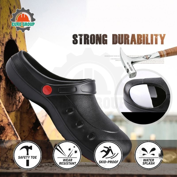 Giày Bếp Mũi Thép Vesta Chống Trơn Trượt, Chống Dầu Mỡ, Siêu Nhẹ