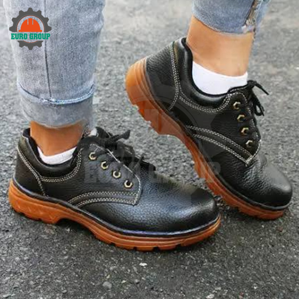 Giày bảo hộ XP BH05-2K đế kép chỉ vàng da bò mũi thép chống đinh