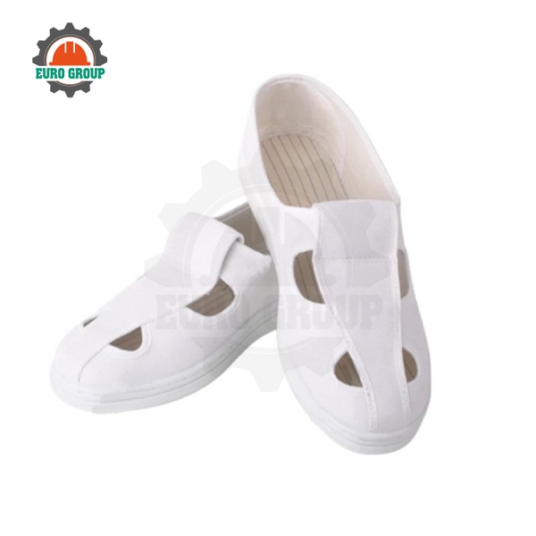 Giày Phòng Sạch 4 Lỗ Simili Chống Tĩnh Điện