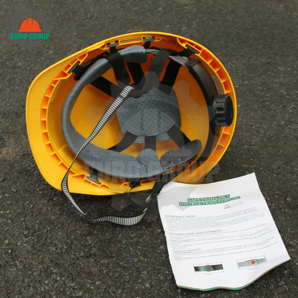 Nón Bảo Hộ Safetyman GM3V Nhựa ABS Màu Vàng, Khóa Vặn, Có Lỗ Thoáng Khí