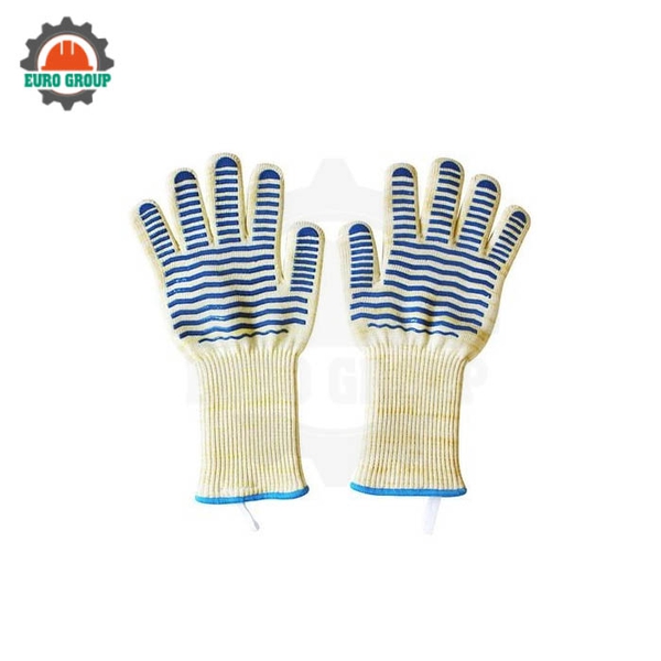 Găng Tay Chịu Nhiệt Lò Nướng Chất Liệu Aramid + Silicone Chống Trượt