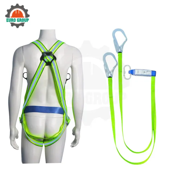 Dây đai toàn thân GV4 khóa vuông 2 móc giảm xóc