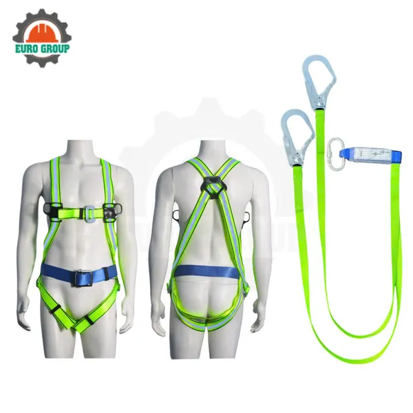 Dây đai toàn thân GV4 khóa vuông 2 móc giảm xóc