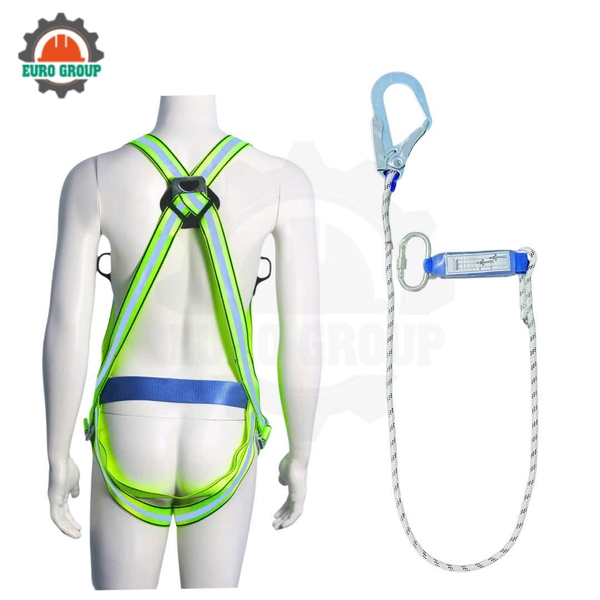 Dây đai toàn thân GV7 khóa vuông 1 móc giảm xóc