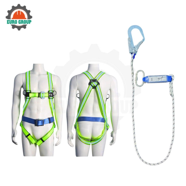 Dây đai toàn thân GV7 khóa vuông 1 móc giảm xóc