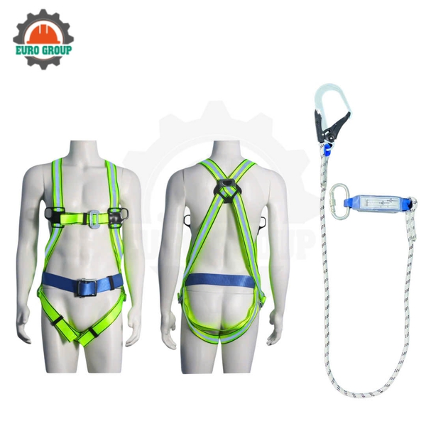 Dây đai toàn thân GV7 khóa vuông 1 móc giảm xóc