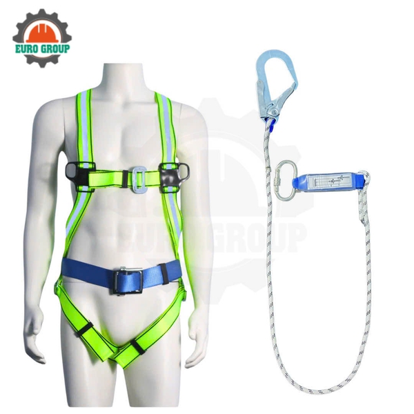 Dây đai toàn thân GV7 khóa vuông 1 móc giảm xóc
