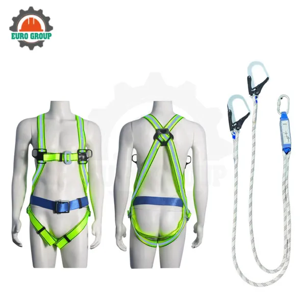 Dây đai toàn thân GV8 khóa vuông 2 móc giảm xóc