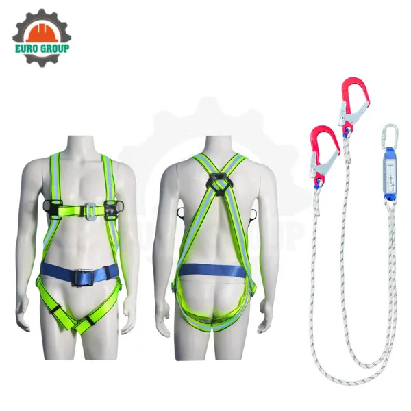Dây đai toàn thân GV8 khóa vuông 2 móc giảm xóc