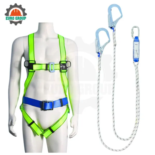 Dây đai toàn thân GV8 khóa vuông 2 móc giảm xóc