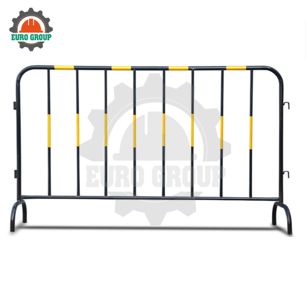Hàng Rào Sắt Di Động 1m x 2m Vàng Đen