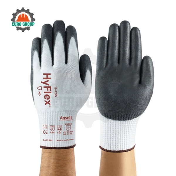 Găng Tay Chống Cắt Ansell 11-735 Ôm Tay, Chống Cắt Và Tăng Độ Bền