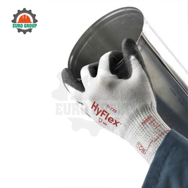 Găng Tay Chống Cắt Ansell 11-735 Ôm Tay, Chống Cắt Và Tăng Độ Bền