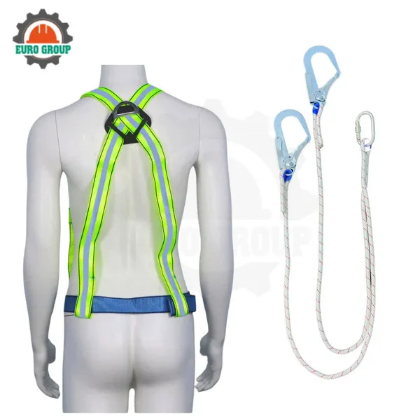 Dây đai bán thân K6 khóa nẹp 2 móc dây thừng