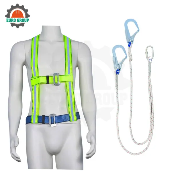 Dây đai bán thân K6 khóa nẹp 2 móc dây thừng