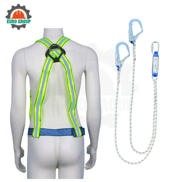 Dây đai bán thân K8 khóa nẹp 2 móc dây thừng giảm xóc