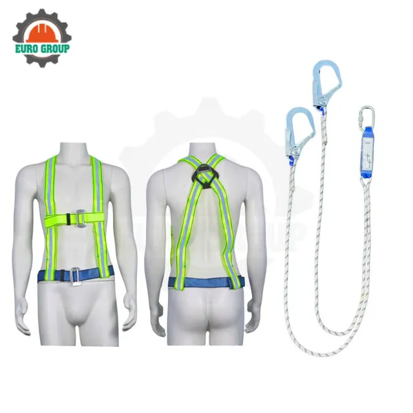 Dây đai bán thân K8 khóa nẹp 2 móc dây thừng giảm xóc