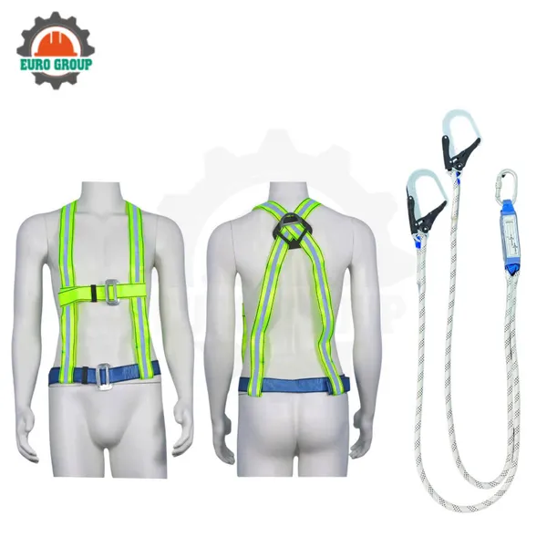 Dây đai bán thân K8 khóa nẹp 2 móc dây thừng giảm xóc