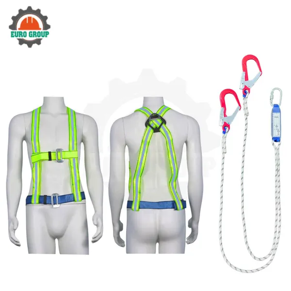 Dây đai bán thân K8 khóa nẹp 2 móc dây thừng giảm xóc