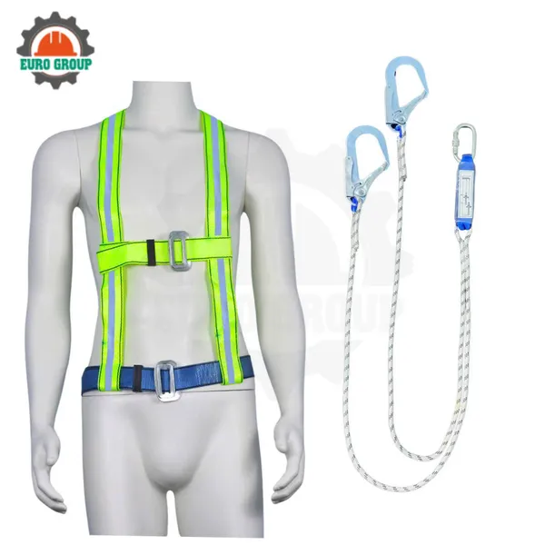 Dây đai bán thân K8 khóa nẹp 2 móc dây thừng giảm xóc