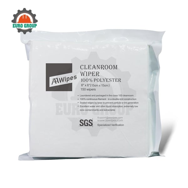 Khăn Lau Phòng Sạch 8006 Siêu Mịn, Không Xơ Vải Kích Thước 6" x 6"