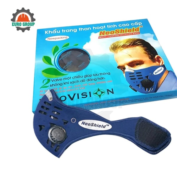 Khẩu Trang NeoShield Than Hoạt Tính Có Van Thở, Hỗ Trợ Lọc Bụi Và Không Khí Ô Nhiễm