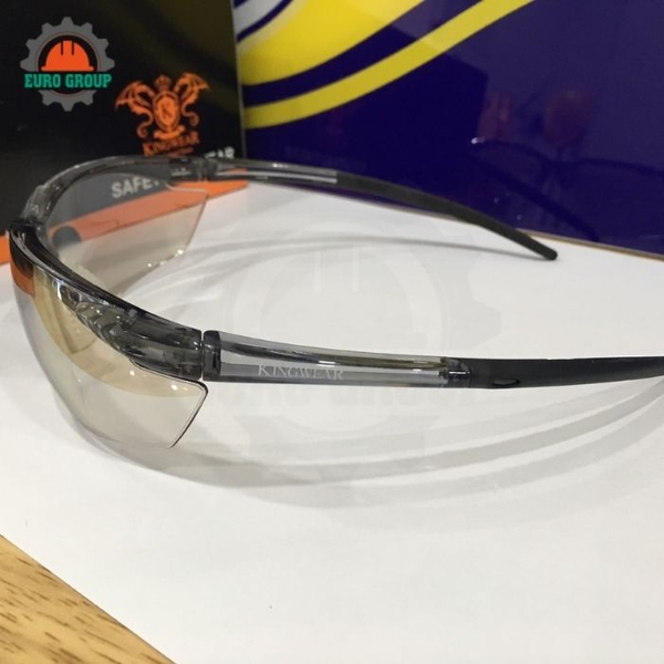 Kính Bảo Hộ Kingwear KY713 Chống Tia UV Phủ Bóng, Chống Trầy Xước