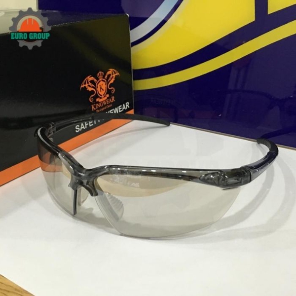 Kính Bảo Hộ Kingwear KY713 Chống Tia UV Phủ Bóng, Chống Trầy Xước