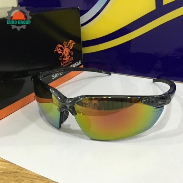 Kính Bảo Hộ Kingwear KY717 Chống Tia UV Phủ Bóng, Chống Trầy Xước