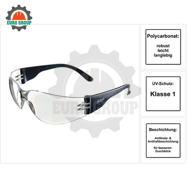 Kính Bảo Hộ Draeger X-pect 8310 Chống Tia UV 99,9%, Chống Đọng Sương, Chống Va Đập