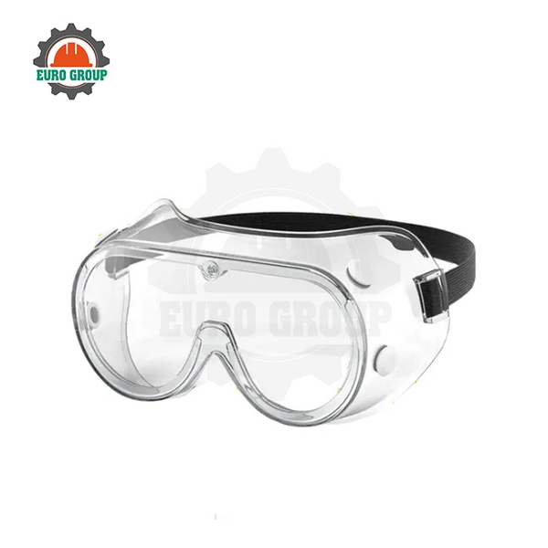 Kính Bảo Hộ Lao Động Dẻo Trong 4 Nút Thông Hơi 800N Chống Mờ Sương, Chống Bụi
