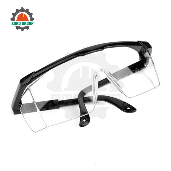 Kính Bảo Hộ Lao Động Gọng Đen Không Tem 885 Chống Bụi, Chống Trầy Xước