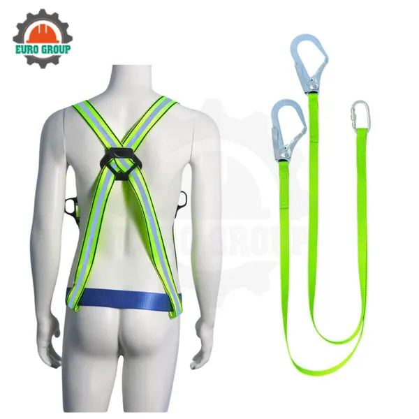 Dây đai bán thân KV2 2 móc dây bẹ khóa vuông